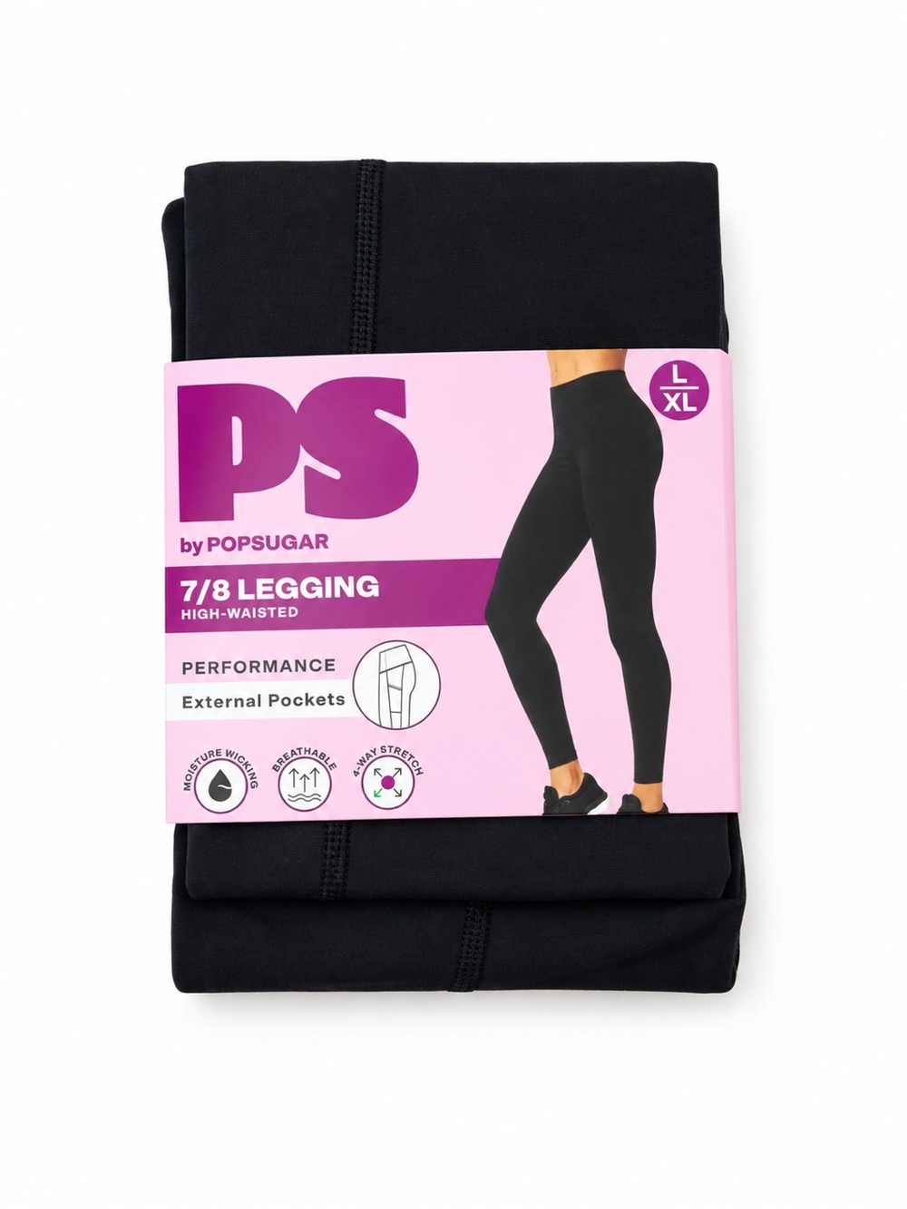 POPSUGAR 7/8 High-Waisted Jeggings - Black